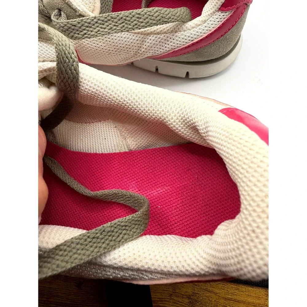 Nike Eclipse 324857-163 Womens‎ 6 Sneaker Gray Pink Mesh Low Top Running Shoes